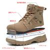 COOU Safety Shoes for Men and Breathable Work Boots with Thick Soles and Steel Toe Caps for and Construction Size Women, High-Top, Non-Slip,