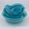 Portable Blue Silicone Folding and Mixing Fishing Basin