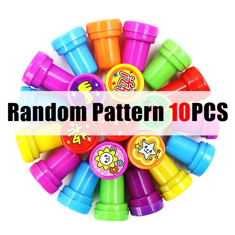 

10/20/30PCS Random Pattern Cartoon Stamp Assorted Various Style DIY Scrapbooking Decorative Stamp Colorful Reward Prize Gift ZYF