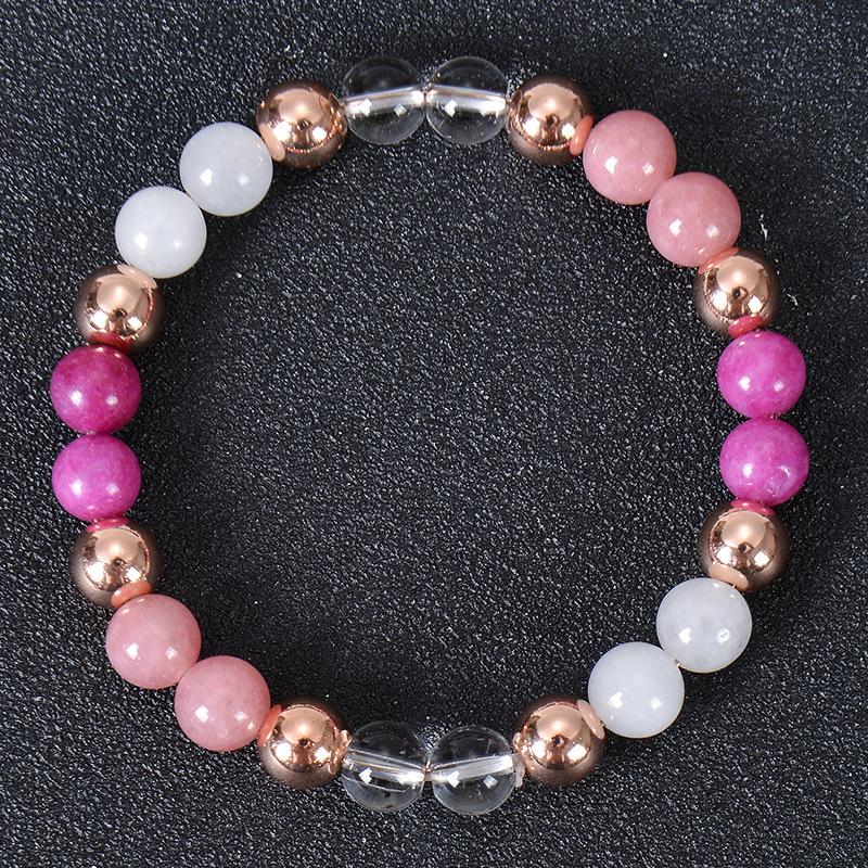 Natural Stone Bracelets Women Healing Amethyst Zircon 7 Chakra Beads Bangles Yoga Stone Gift for Couple Items  Gift