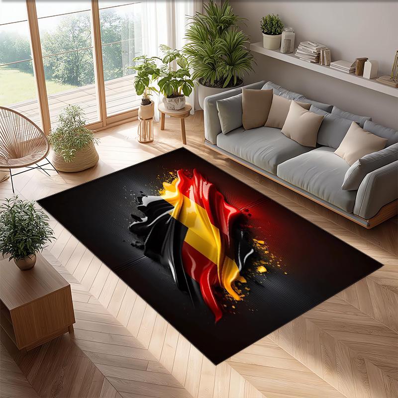 Germany national football team Printed Flannel Area Rug Non Slip Soft Polyester Floor Carpet Indoor Decor Mat for Bedroom Living Room Sofa