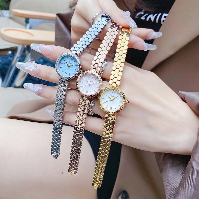 Round Style Fashion Light Luxury Temperament Bracelet Watch Women'S Watch Personalized Strap Women'S Watch Women