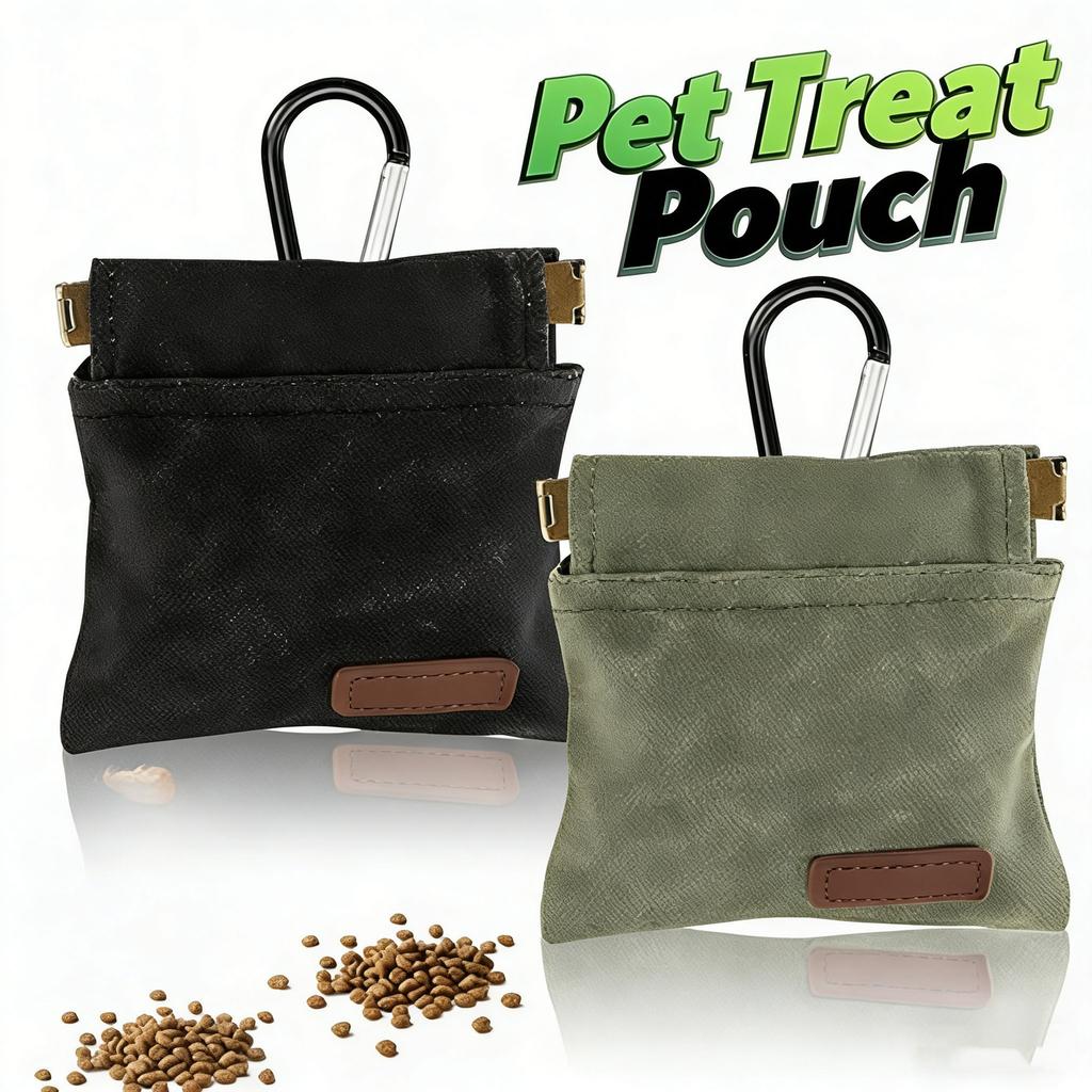 New pet snack bag, dog feeding bag, portable large-capacity cat and dog food bag for walking the dog when going out