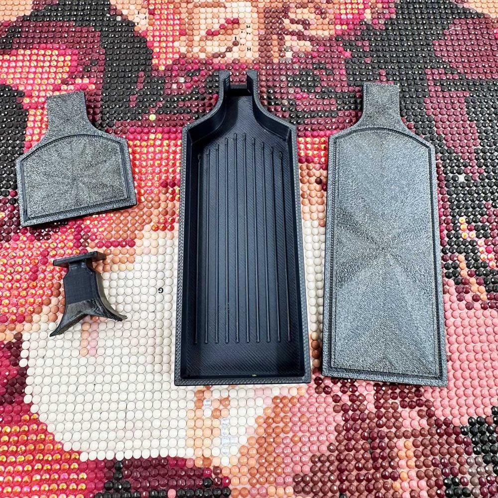 DIY Basteln 2in1 Große Diamantmalerei Schale Stickerei Große Kapazität Perlen Sortier Aufbewahrungsschale Mit Deckel Bunt