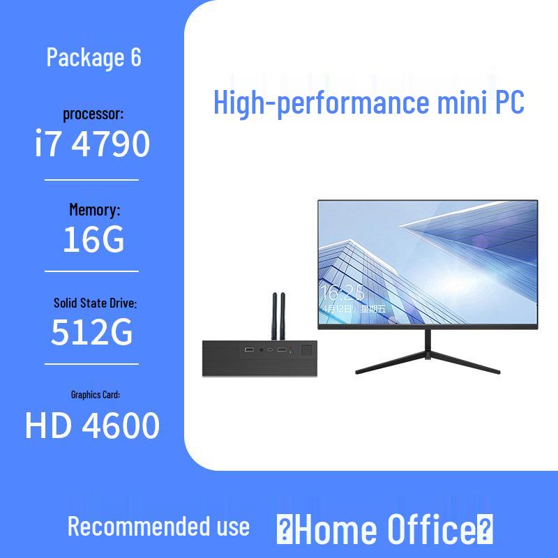 Core I3/i5/i7 Micro Office Desktop PC - Industrial Mini Assembled Computer.