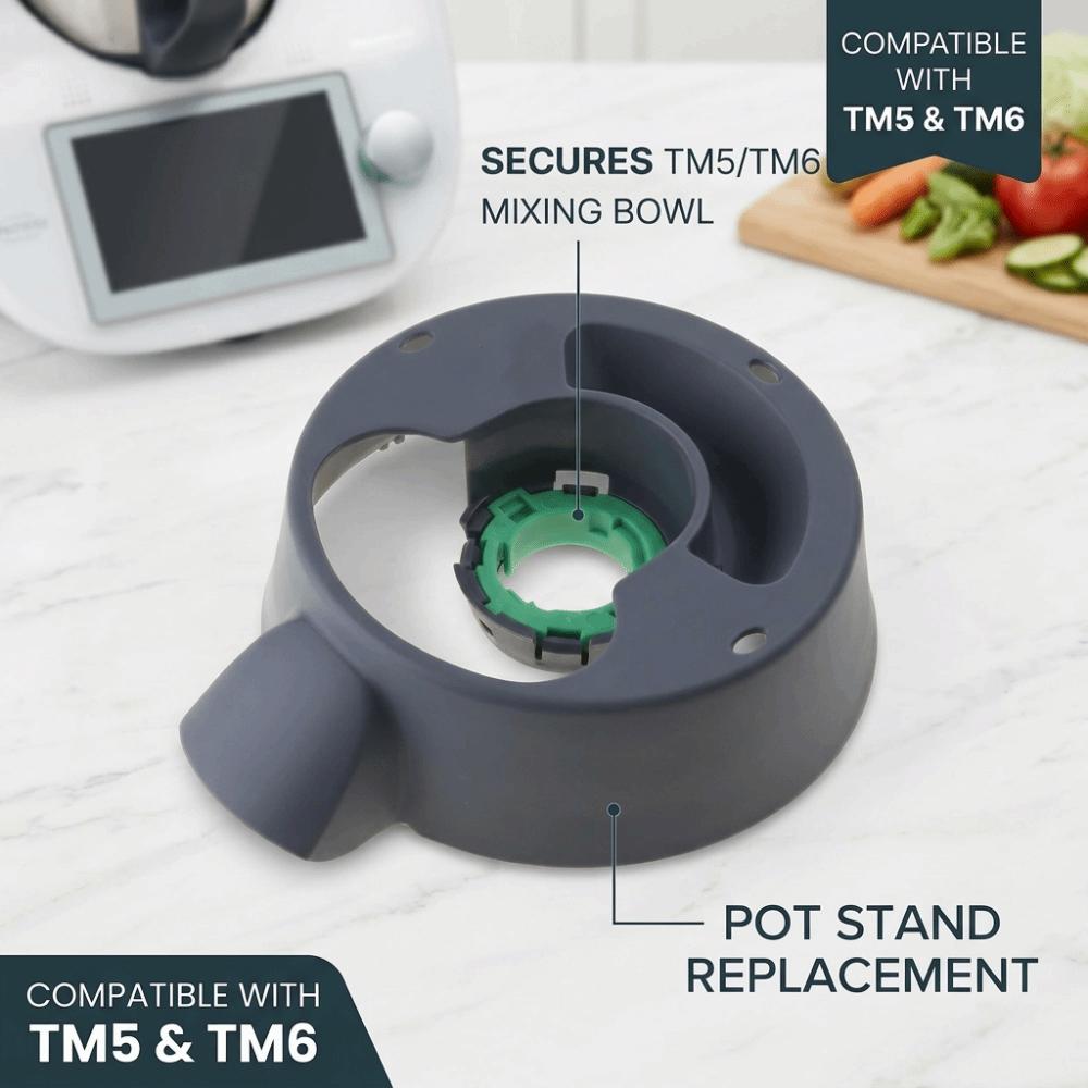 Placa de Fixação da Lâmina do Liquidificador Base do Recipiente Peça de Reposição para Thermomix TM5 TM6 Lavável na Máquina de Lavar Louça