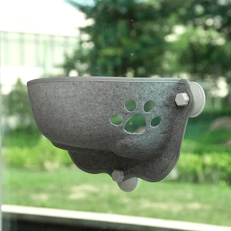 Sunny Window Seat Nest Cat Window Hammock With Cushion Pet Kitty Hanging Sleeping Bed With Strong Suction Cups Pet Cats