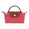Le Pliage Borsa in Tela con Manici Corti Chiusura a Bottone Automatico e Zip Borse da Donna Rosso Melograno 34175089P76