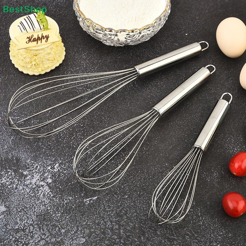 Stainless Steel Whisk Set (S/M/L), Balloon Wire Whisk for Mixing, Whisking Eggs & Baking