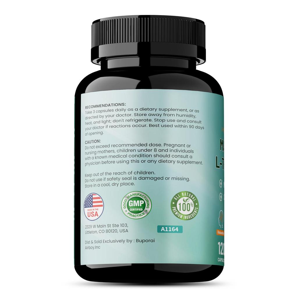 Magnesium L-Threonate - Supports Brain Health, Sleep and Mood