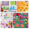 100ks Mini Brads spony se vzorem Kovové spony na papír Zářezy s kulatou hlavou Sponky na papír pro školní scrapbooking