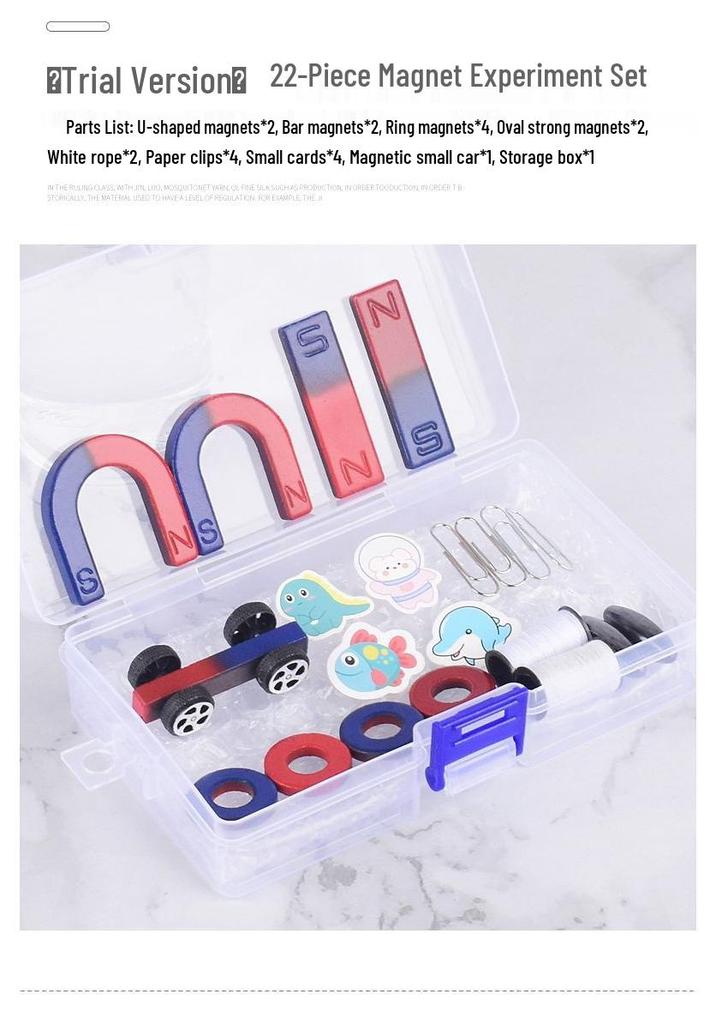 Magnetic Science Kit for Kids: DIY Experiments & Physics Demonstration