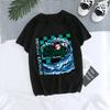 Tanjirou Kamado Kaus Wanita Kimetsu Kaus Wanito Printed Harajuku T-shirt Women's T-Shirt Kaus Grafis Anime Demon Slayer Uniseks