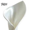 Durable PLA Vase for Floral Arrangement 3D Printed Leaf Shaped Vase, Decorative Flower Elegant Milky White Arrangement, Modern Tabletop Home