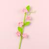 Knitted Flowers Hand-Woven Crochet Woven Cherry Blossoms Finished Handmade Knitting Artificial Flowers Home Garden Decorative