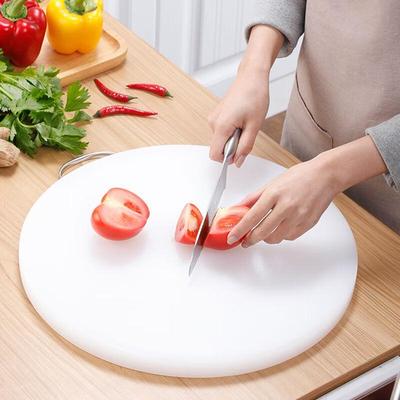 FISDDIS Round Antibacterial PE Cutting Board with Handle