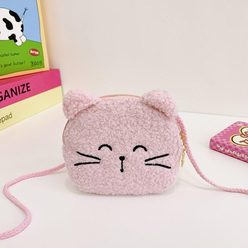 Adorable Plush Cartoon Childrens Backpack Stylish Mini Shoulder Bag For Kids