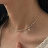 Silver Simple Rope Chain Necklace_mvn14