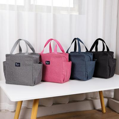 Large Capacity Cooler Lunch Bag Waterproof Oxford Portable Zipper Thermal Lunch Bags Insulated Food Bag Camping Picnic Case