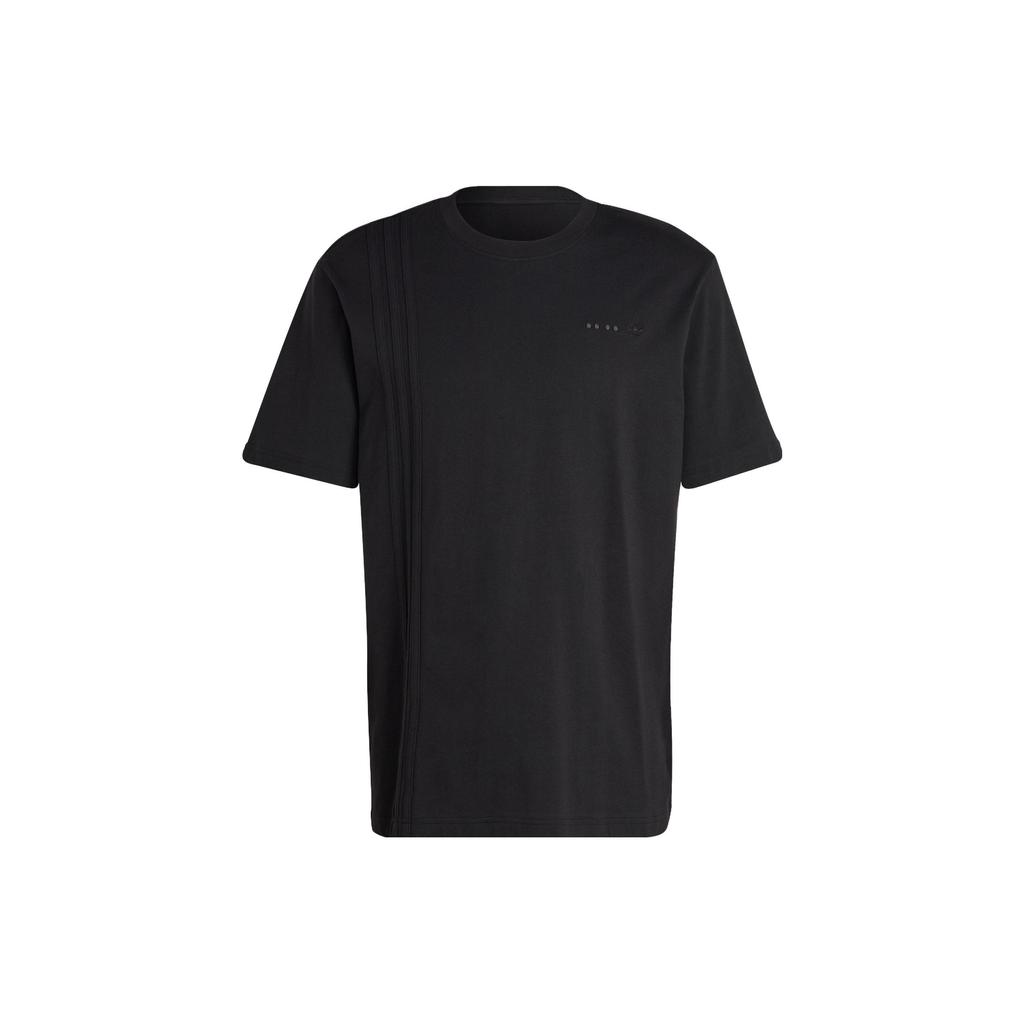 Adidas Originals Rifta City Boy Essential Solid Letter Print Crew Neck Short Sleeve T-Shirt Men Tops Black IC8367