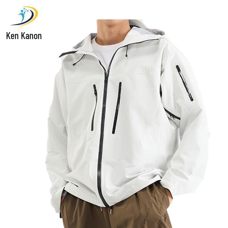 Jiankanong Outdoor Hooded Windbreaker Jacket DF-1 One Size
