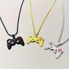 3-Piece Game Controller Necklace Set - Hip-hop Style Gaming Jewelry for Boys, a Creative Holiday Gift.