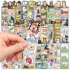 30 Pièces Marque-pages Mignons Chien Monde Dessin Animé Étiquettes de Lecture Décoratives Carte Papier DIY Marque-pages de Page pour Étudiants Cadeau Créatif