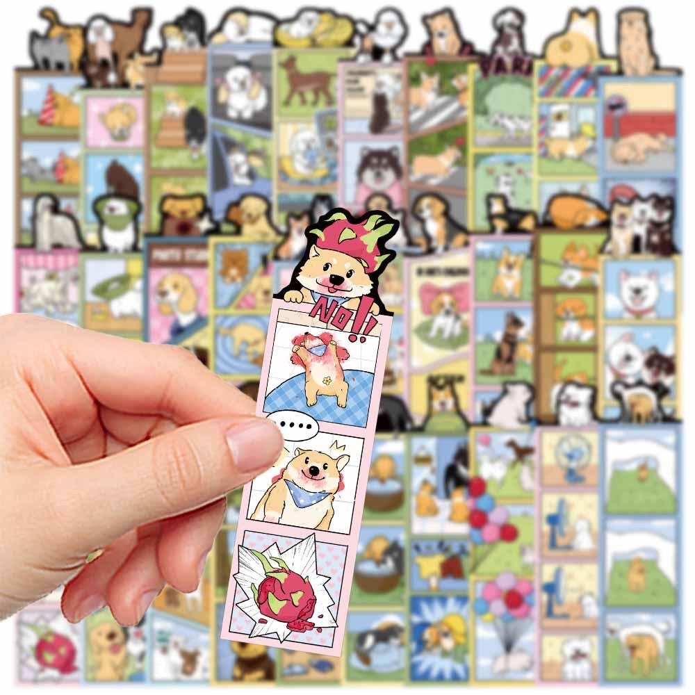 30 Pièces Marque-pages Mignons Chien Monde Dessin Animé Étiquettes de Lecture Décoratives Carte Papier DIY Marque-pages de Page pour Étudiants Cadeau Créatif