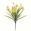 10 Stück Künstliche Narzissen DIY Blumig Gelbe Narzissen Künstliche Blumen Weiche Herbstdekoration Heimdekoration