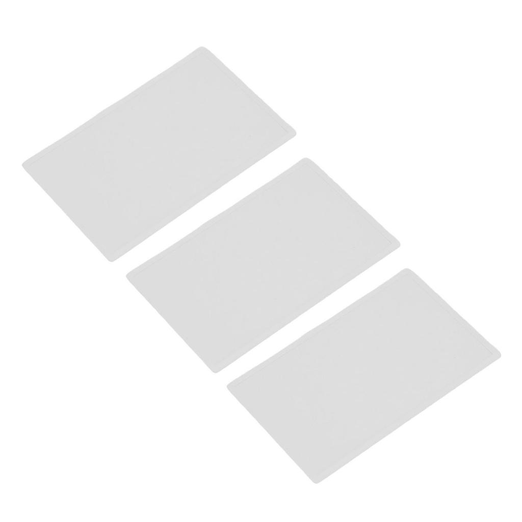 3Pcs Upper Top Screen Lens Replacement Plastic Cover for 2DS Handheld Game Console LCD Screen Parts Accessories