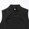 Gothic Techwear Sexy Hollow Out Sleeveless Tank Tops Bodysuit For Women Streetwear Style Backless Playsuit Vest For Women