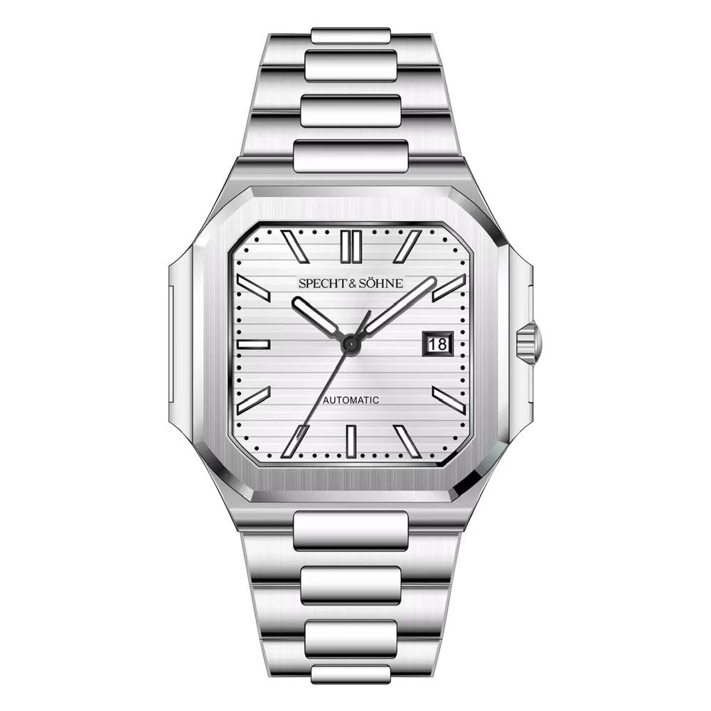 2025 Men's Classic Cubic Automatic Mechanical Watch 50M Waterproof Luminous Sapphire Crystal Reloj Hombre 41MM