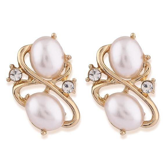 Latest Stylish Design Fancy Pearl Bracelet Earrings Necklace Jewellery Set for Women (15214s)