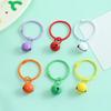 14mm Painted Alloy Bell Keychain Ring Pendant for DIY Accessories
