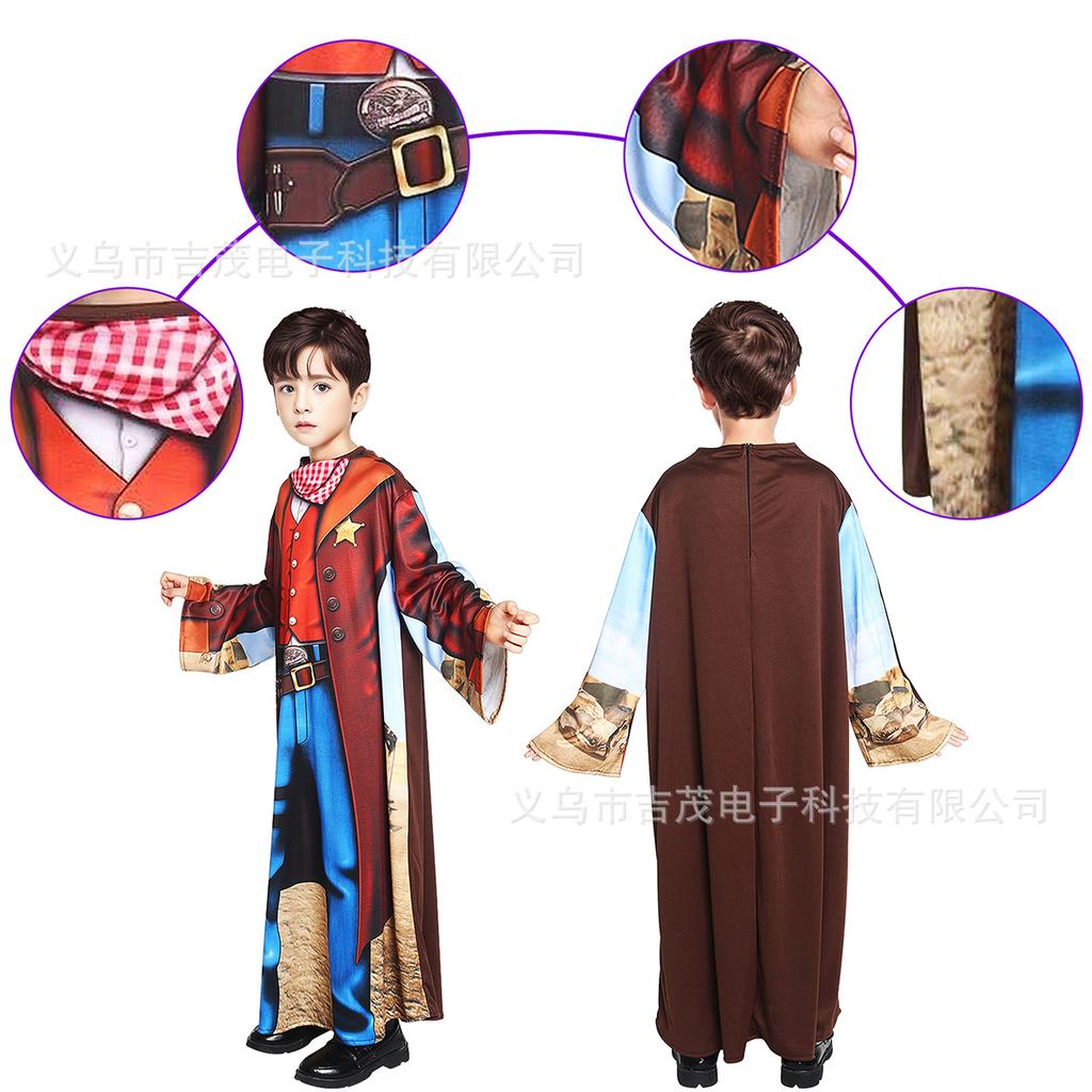 Hot sale cos children's costumes, Halloween Christmas carnival party cute boy performance costumes