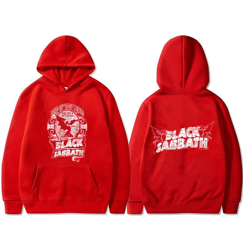 Heavy Metal Rock Band Black Sabbath Ozzy Osbourne Master of Reality Lord of This World Hoodie Men's Vintage Oversized