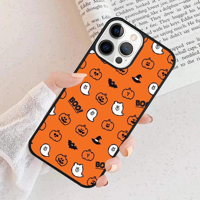 Halloween Pumpkin Horror Phone Case For iPhone 17 Air 16 pro max 15 14 plus 12 13 Soft Bumper Shell Cover coque