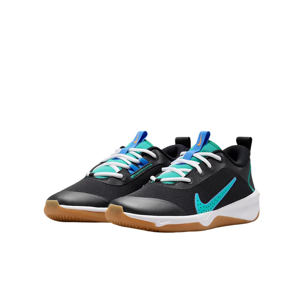 Nike Omni MC IC GS Black Blue Crystal Kids Sneakers Total-Orange Clear-Emerald DM9027-015