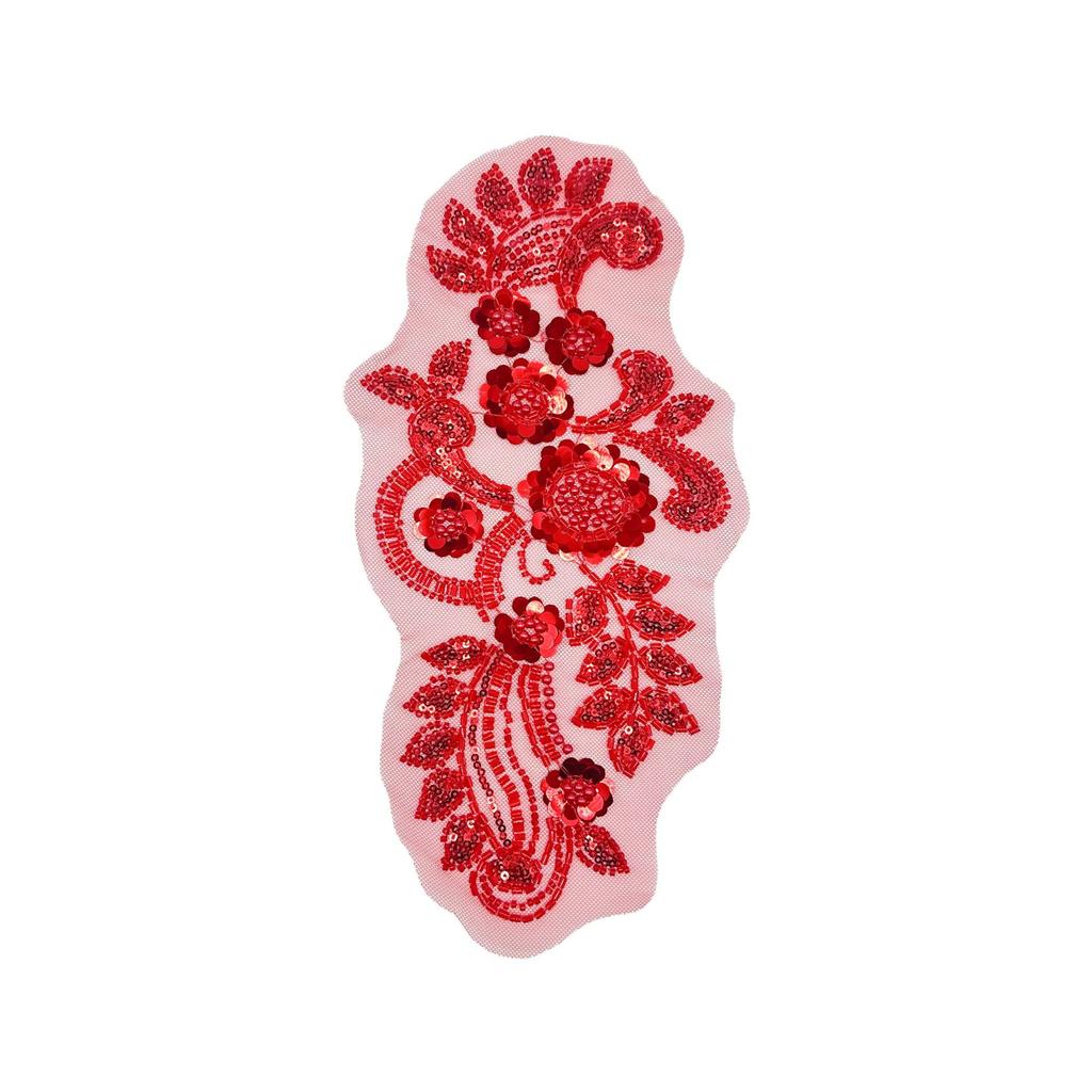 Multi-Color Mesh Beaded Sequins Flower Cloth Sticker Lace Lace Accessories Wedding Dress Handmade Diy Accessories Decoration