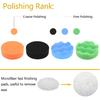 VIBRATITE Car Headlight Restoration Kit, 3 Inch Car Polishing Sanding Discs With 1/4 Inch Shank Backing Pad, Scouring Pads, Buffing Sponge Pads, Soft