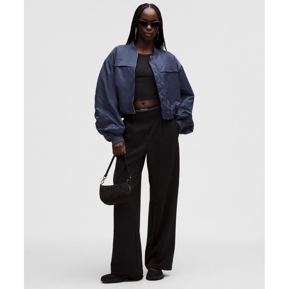 Lululemon Insulated Ruched Bomber Jacket Night Sea