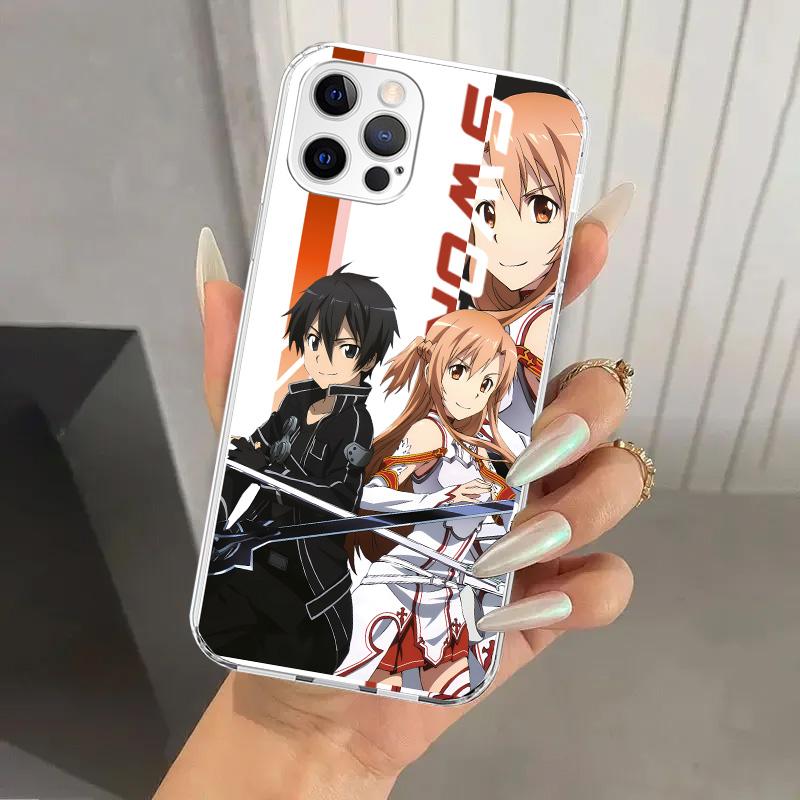 Anime Sword Art Online SAO Phone Case for Iphone 17 Air 16 15 Plus 14 13 Mini 12 11 Pro Max 16E 7 8 SE 2020 Soft Funda Print She