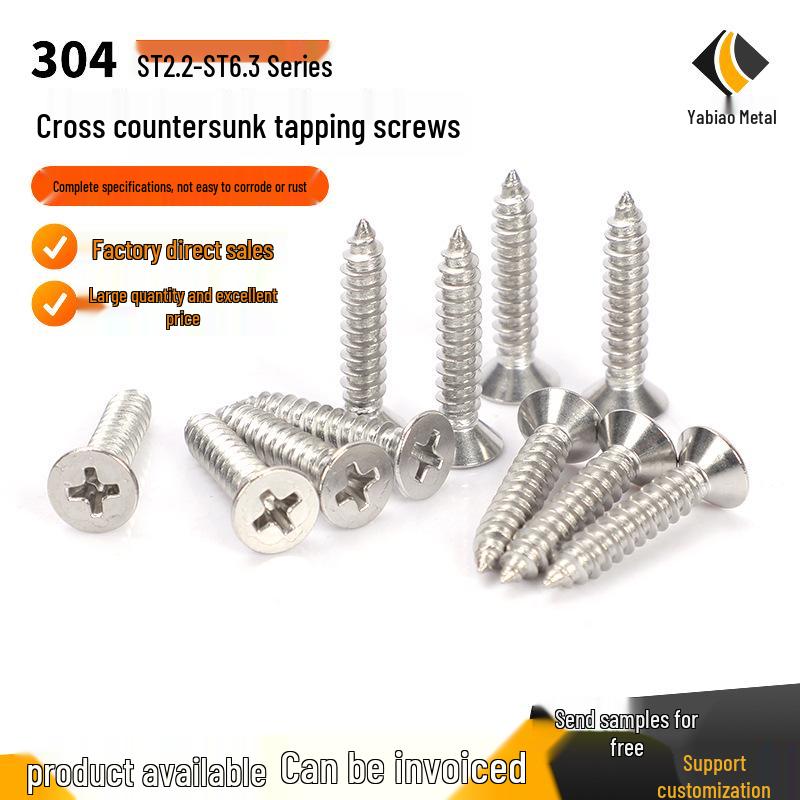 304 Stainless Steel Countersunk Head Self-Tapping Screws