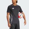 Adidas Tiro 24 Competition Trainings-Trikot Colorblock-Logo Kurzarm-Fußballshirt Herren-Tops Schwarz IL8260