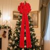 Big Soft Velvety Fabric Bowknot Christmas Tree Top Bowknot Ornament For Mantels Wedding Birthday Christmas Celebration