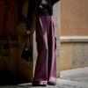 Demana Women's Fluffy Air Layer High-Waist Wide-Leg Sweatpants