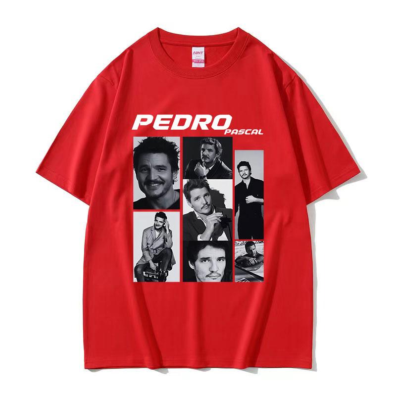 Pedro Pascal Classic Actor Print T Shirt Unisex Fashion High Quality Cotton Tshirt 90s Vintage Short Sleeve Tshirt Top