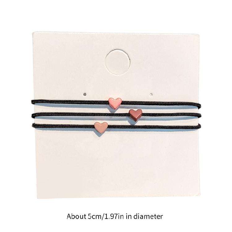 3PCS Lovely Hair Bands Love Heart Hairband Girls Spring Summer Hair Accessories