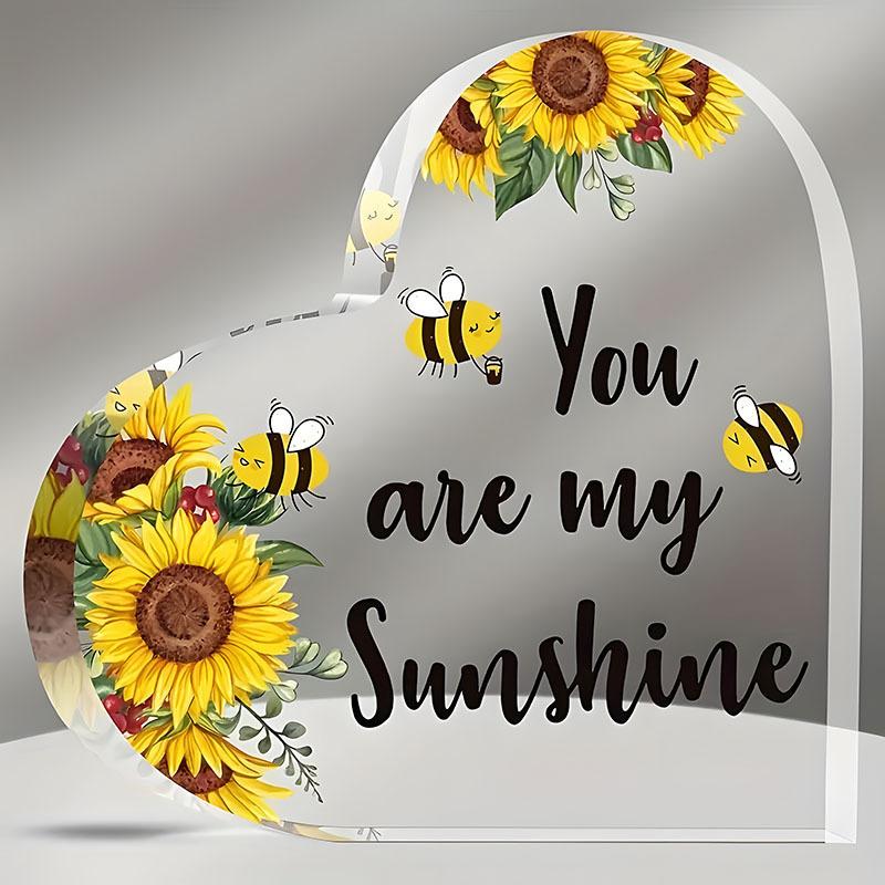 Acrylic Heart-Shaped Crafts Transparent Valentine'S Day Creative Gifts Love Crystal Ornaments Butterfly Birthday Gifts Proposal