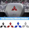 Epoxy Auto Lenkrad Mittel Emblem Aufkleber Für Ralliart Cordia Pajero Outlander Eclipse Galant Mirage Zubehör